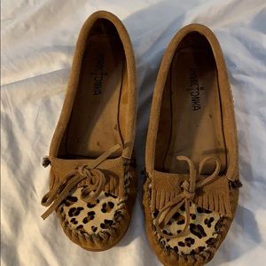 Leopard Minnetonka Moccasins